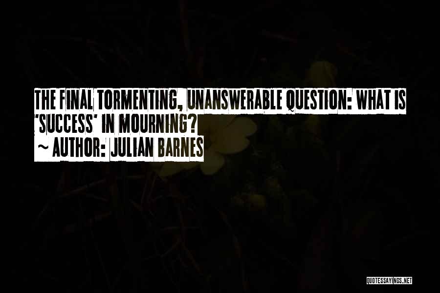 Julian Barnes Quotes: The Final Tormenting, Unanswerable Question: What Is 'success' In Mourning?