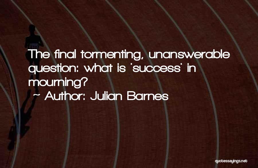 Julian Barnes Quotes: The Final Tormenting, Unanswerable Question: What Is 'success' In Mourning?