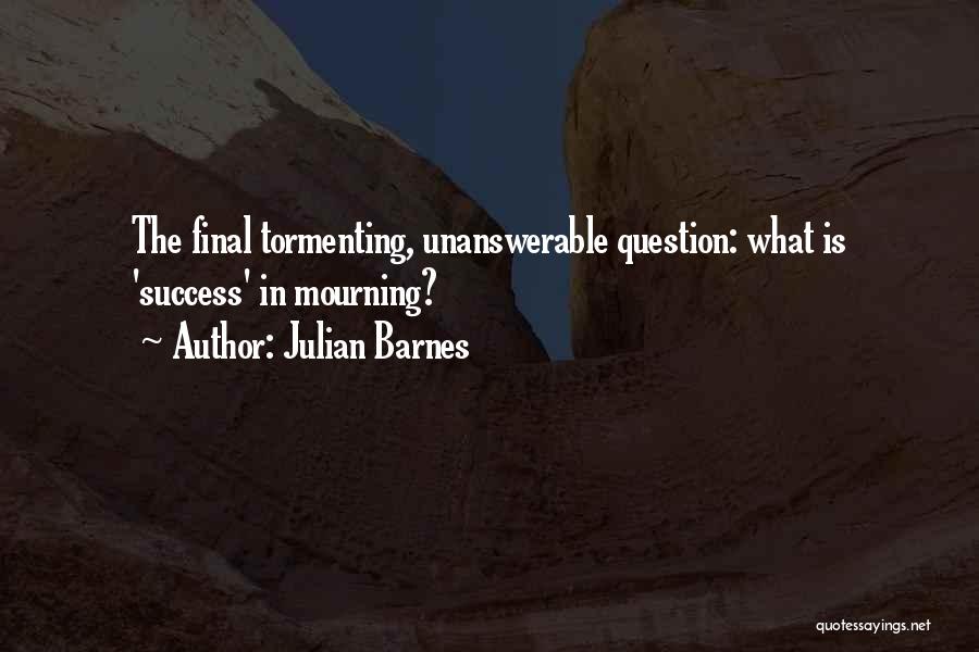 Julian Barnes Quotes: The Final Tormenting, Unanswerable Question: What Is 'success' In Mourning?