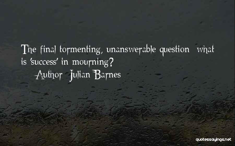 Julian Barnes Quotes: The Final Tormenting, Unanswerable Question: What Is 'success' In Mourning?