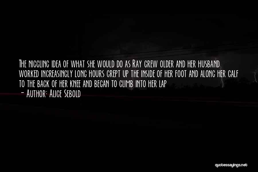 Alice Sebold Quotes: The Niggling Idea Of What She Would Do As Ray Grew Older And Her Husband Worked Increasingly Long Hours Crept