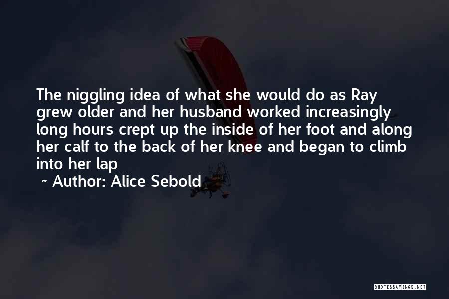Alice Sebold Quotes: The Niggling Idea Of What She Would Do As Ray Grew Older And Her Husband Worked Increasingly Long Hours Crept