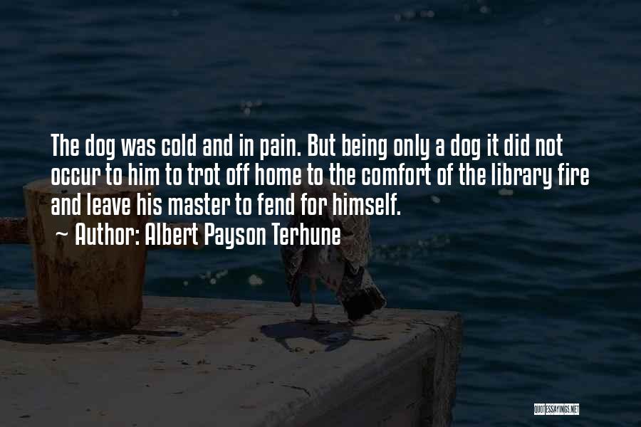 Albert Payson Terhune Quotes: The Dog Was Cold And In Pain. But Being Only A Dog It Did Not Occur To Him To Trot
