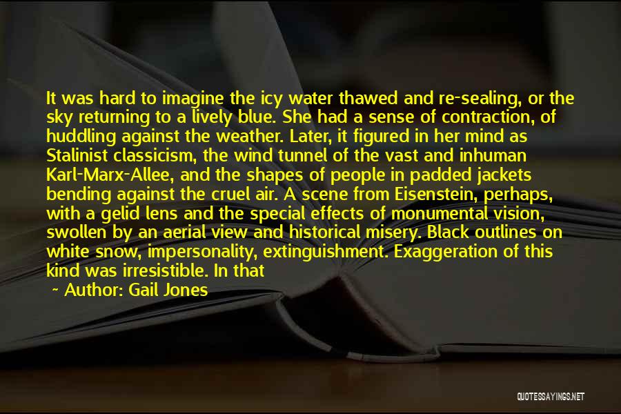 Gail Jones Quotes: It Was Hard To Imagine The Icy Water Thawed And Re-sealing, Or The Sky Returning To A Lively Blue. She