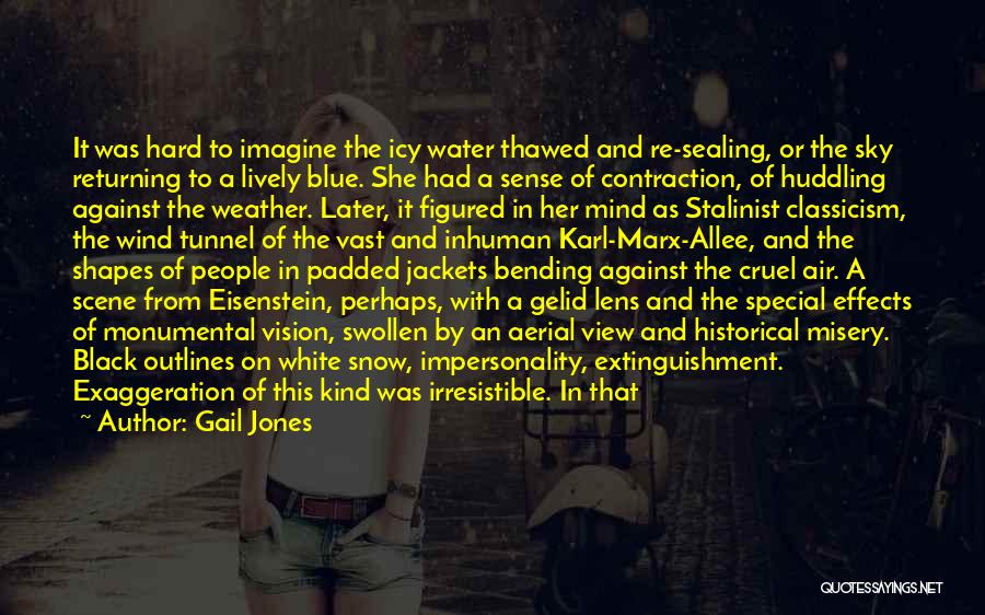 Gail Jones Quotes: It Was Hard To Imagine The Icy Water Thawed And Re-sealing, Or The Sky Returning To A Lively Blue. She