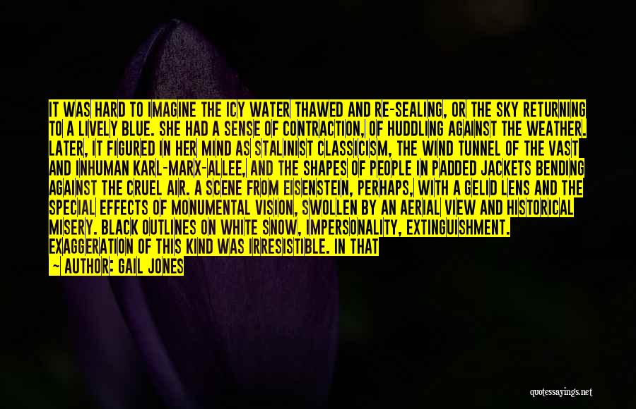 Gail Jones Quotes: It Was Hard To Imagine The Icy Water Thawed And Re-sealing, Or The Sky Returning To A Lively Blue. She