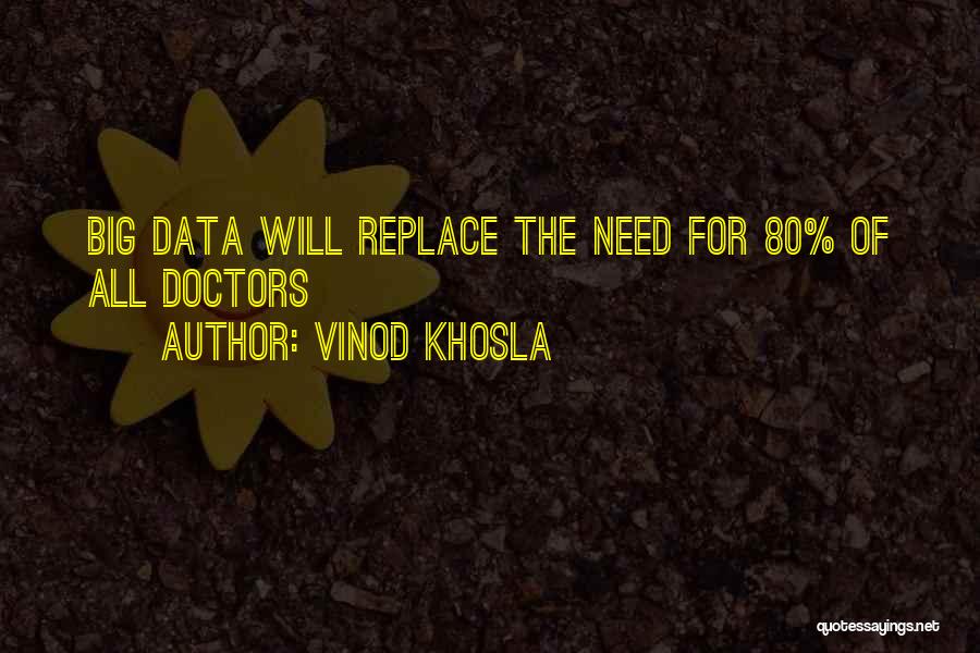 Vinod Khosla Quotes: Big Data Will Replace The Need For 80% Of All Doctors