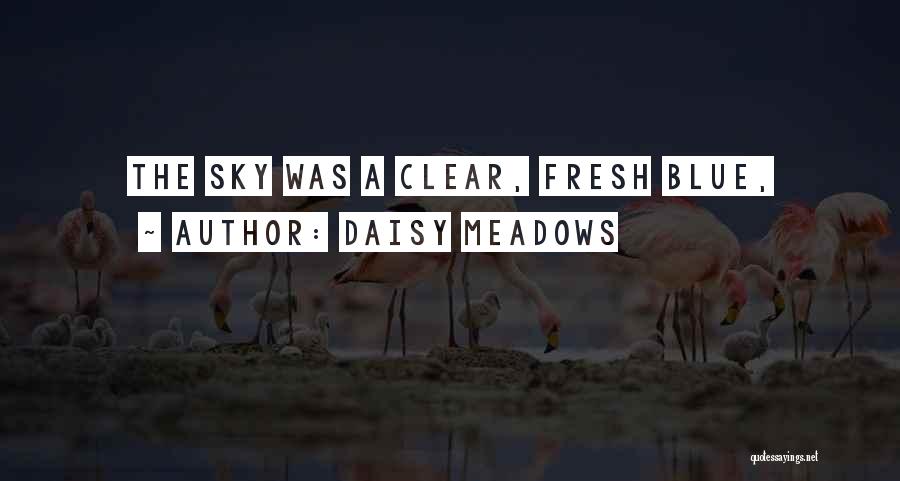 Daisy Meadows Quotes: The Sky Was A Clear, Fresh Blue,