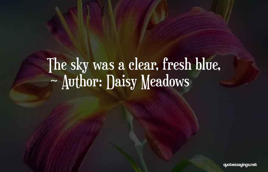 Daisy Meadows Quotes: The Sky Was A Clear, Fresh Blue,