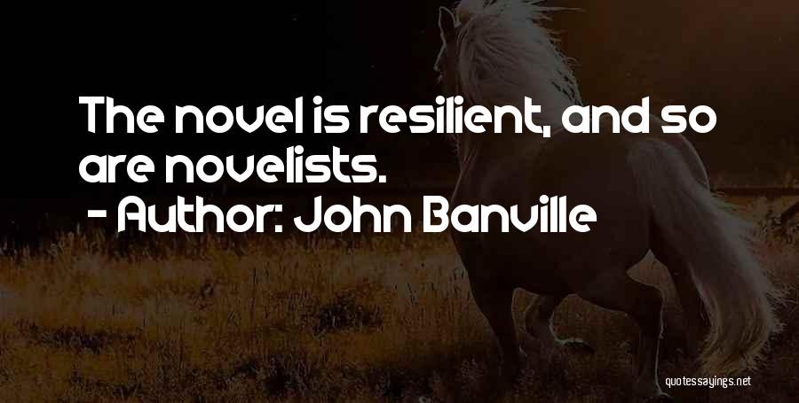 John Banville Quotes: The Novel Is Resilient, And So Are Novelists.