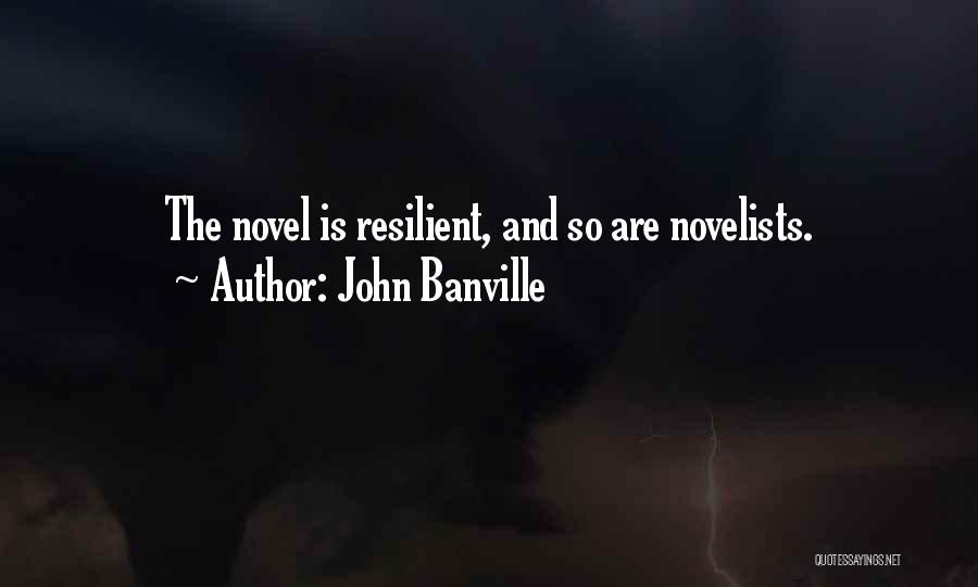 John Banville Quotes: The Novel Is Resilient, And So Are Novelists.