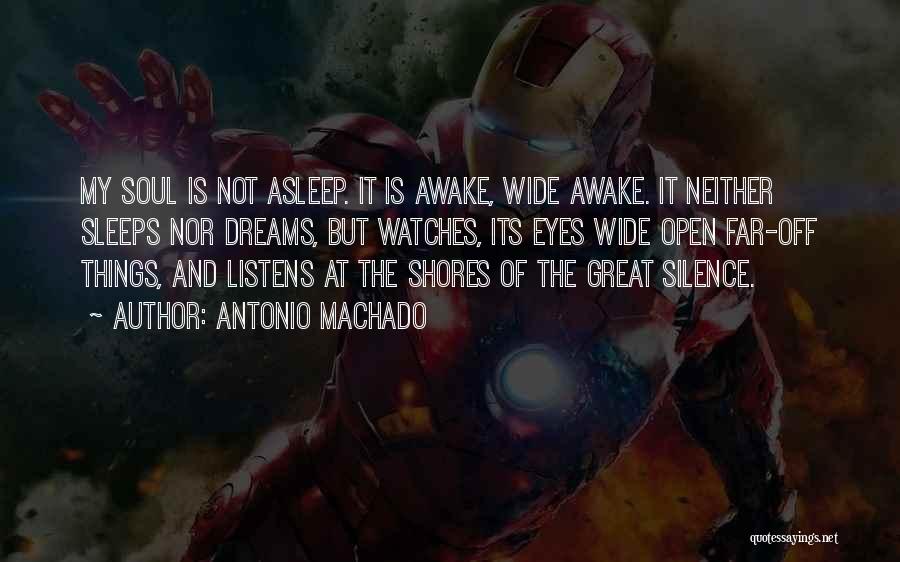 Antonio Machado Quotes: My Soul Is Not Asleep. It Is Awake, Wide Awake. It Neither Sleeps Nor Dreams, But Watches, Its Eyes Wide