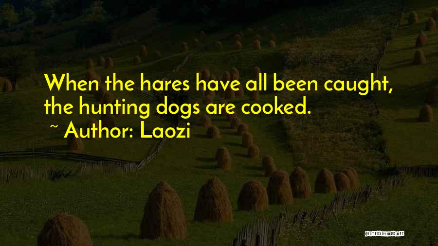 Laozi Quotes: When The Hares Have All Been Caught, The Hunting Dogs Are Cooked.