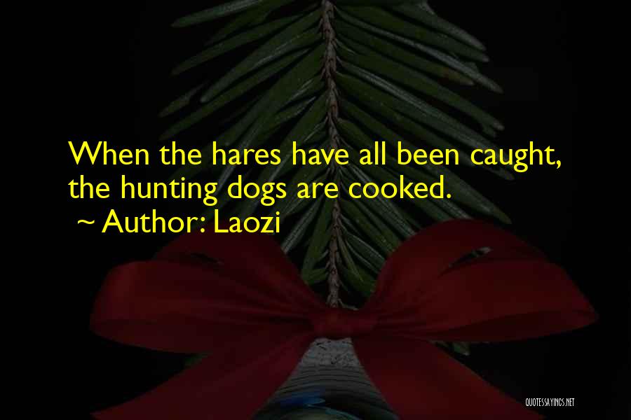 Laozi Quotes: When The Hares Have All Been Caught, The Hunting Dogs Are Cooked.