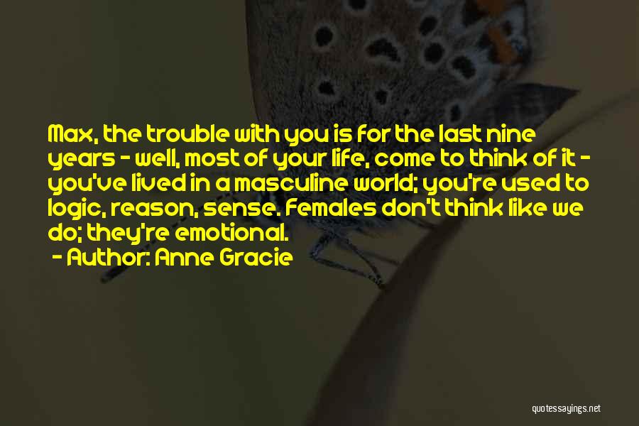 Anne Gracie Quotes: Max, The Trouble With You Is For The Last Nine Years - Well, Most Of Your Life, Come To Think