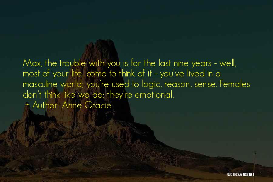Anne Gracie Quotes: Max, The Trouble With You Is For The Last Nine Years - Well, Most Of Your Life, Come To Think