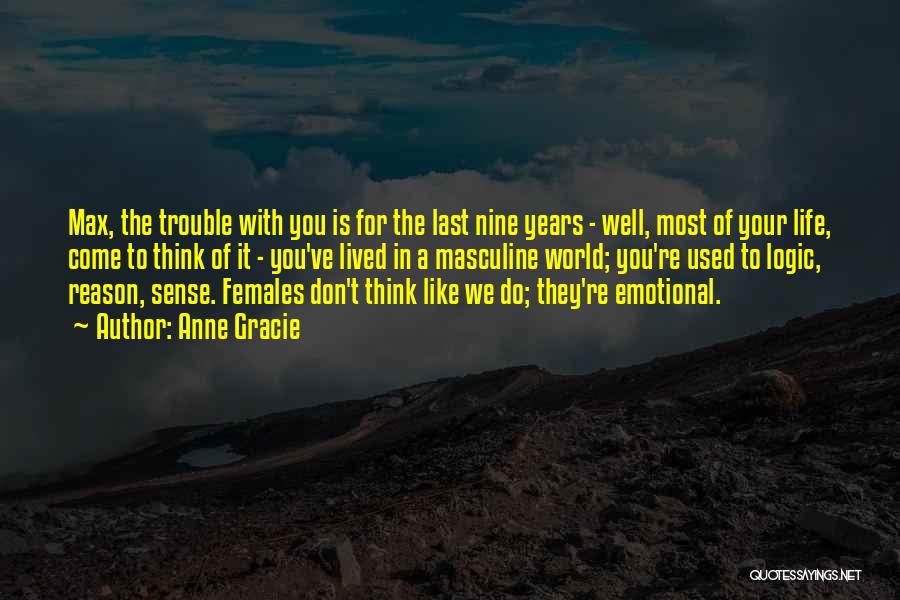 Anne Gracie Quotes: Max, The Trouble With You Is For The Last Nine Years - Well, Most Of Your Life, Come To Think