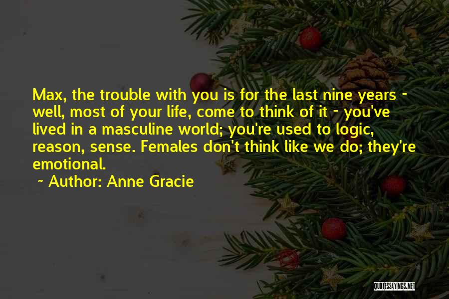 Anne Gracie Quotes: Max, The Trouble With You Is For The Last Nine Years - Well, Most Of Your Life, Come To Think