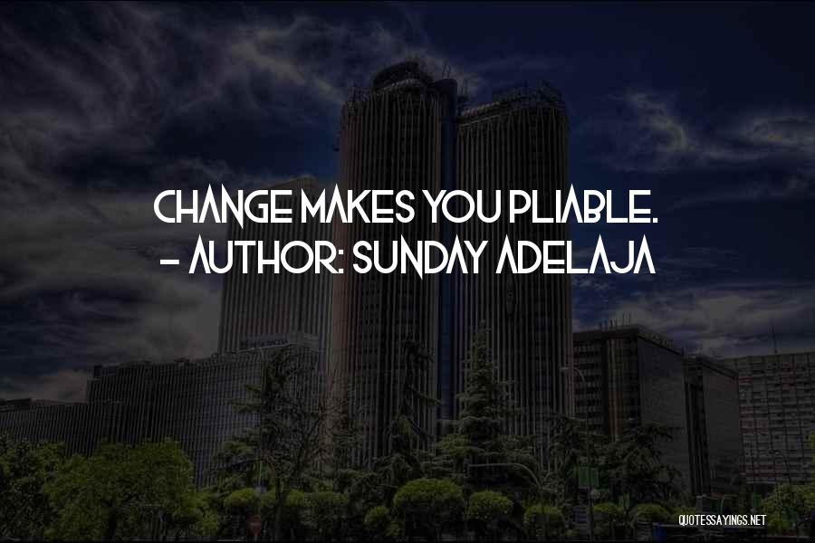 Sunday Adelaja Quotes: Change Makes You Pliable.