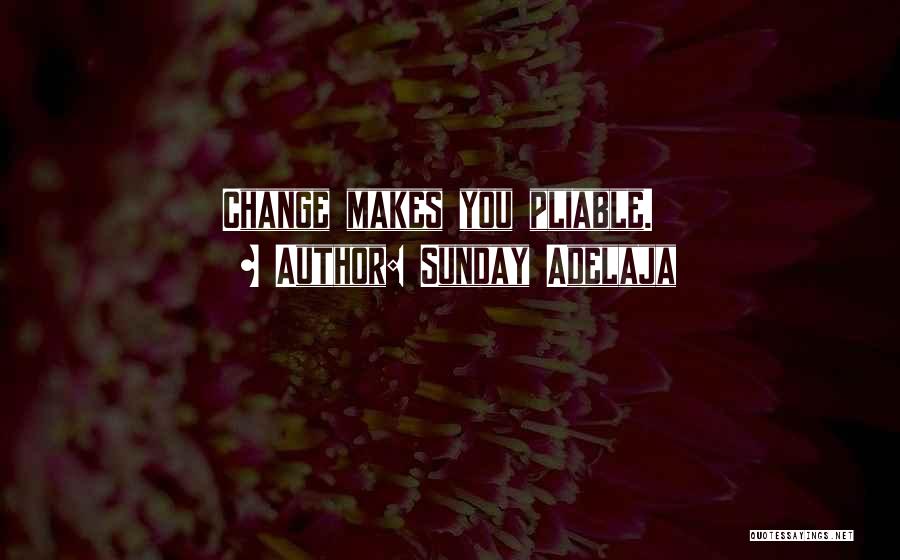 Sunday Adelaja Quotes: Change Makes You Pliable.