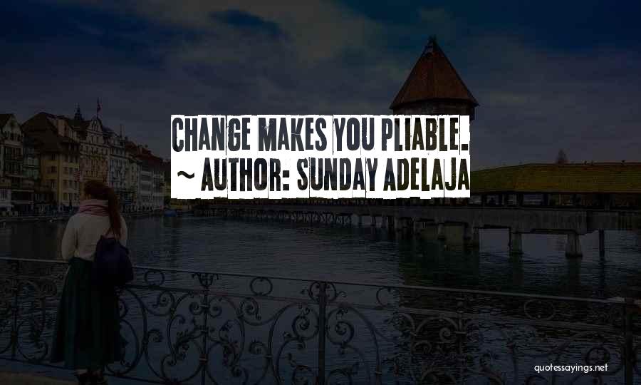 Sunday Adelaja Quotes: Change Makes You Pliable.