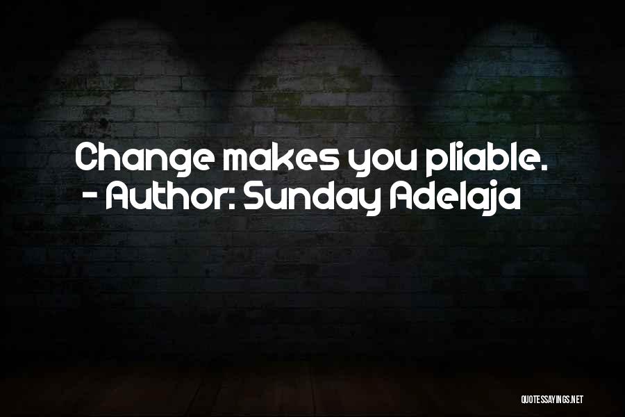 Sunday Adelaja Quotes: Change Makes You Pliable.