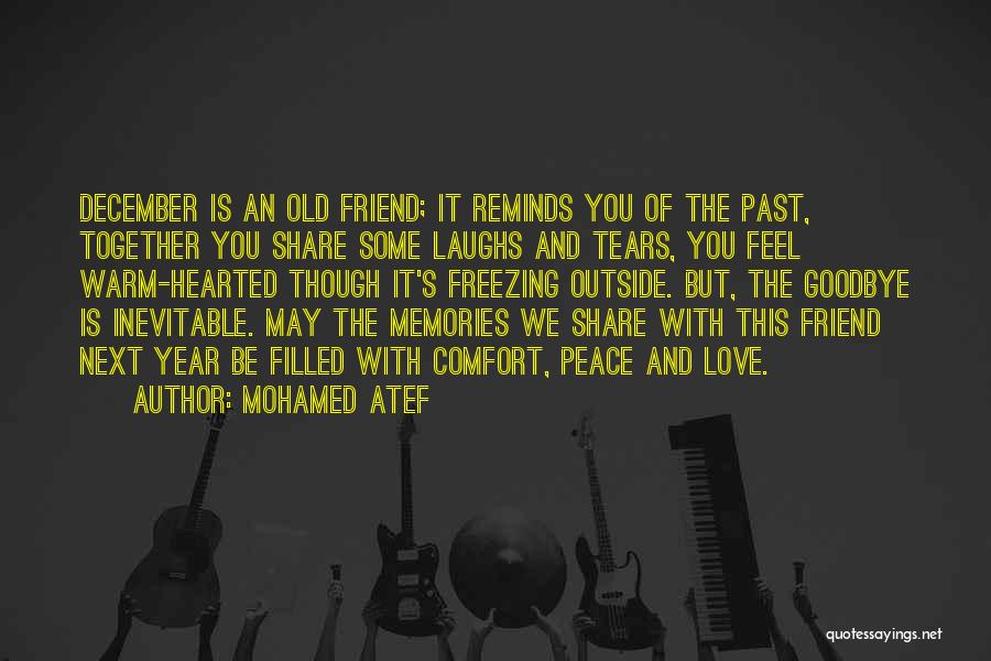 Mohamed Atef Quotes: December Is An Old Friend; It Reminds You Of The Past, Together You Share Some Laughs And Tears, You Feel