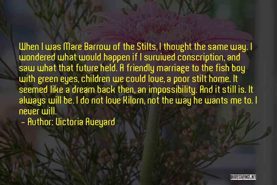 Victoria Aveyard Quotes: When I Was Mare Barrow Of The Stilts, I Thought The Same Way. I Wondered What Would Happen If I