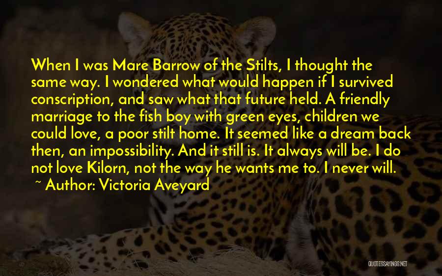 Victoria Aveyard Quotes: When I Was Mare Barrow Of The Stilts, I Thought The Same Way. I Wondered What Would Happen If I