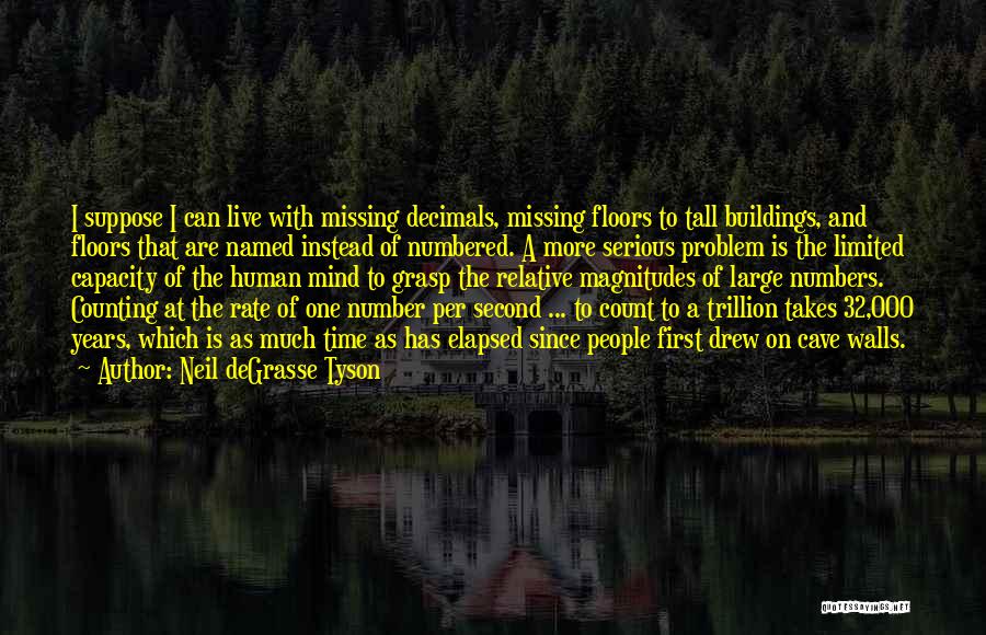Neil DeGrasse Tyson Quotes: I Suppose I Can Live With Missing Decimals, Missing Floors To Tall Buildings, And Floors That Are Named Instead Of