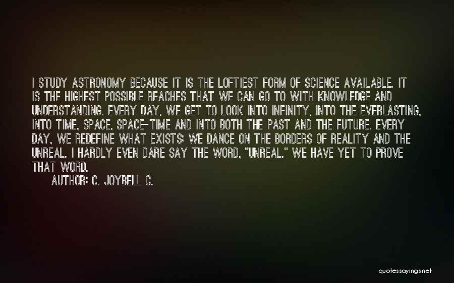 C. JoyBell C. Quotes: I Study Astronomy Because It Is The Loftiest Form Of Science Available. It Is The Highest Possible Reaches That We