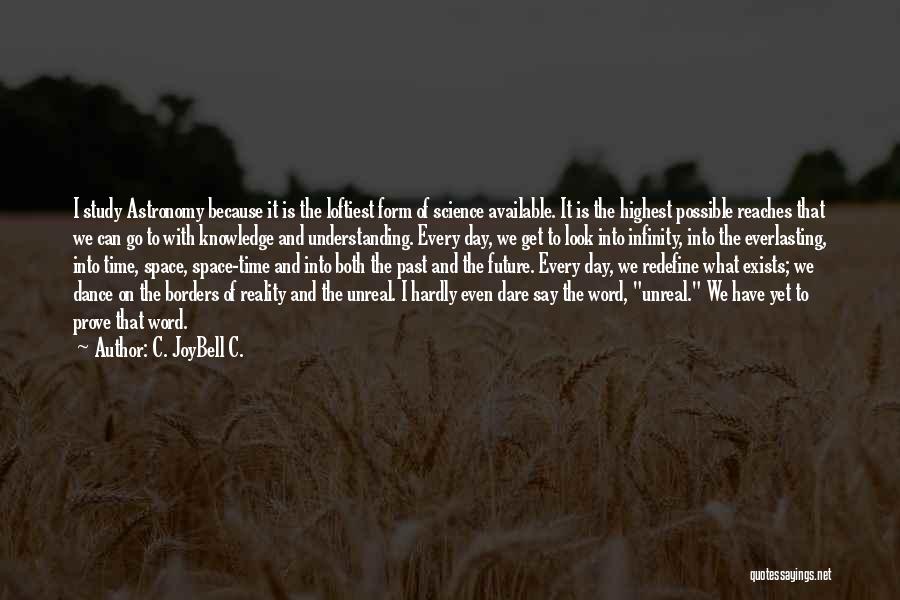 C. JoyBell C. Quotes: I Study Astronomy Because It Is The Loftiest Form Of Science Available. It Is The Highest Possible Reaches That We