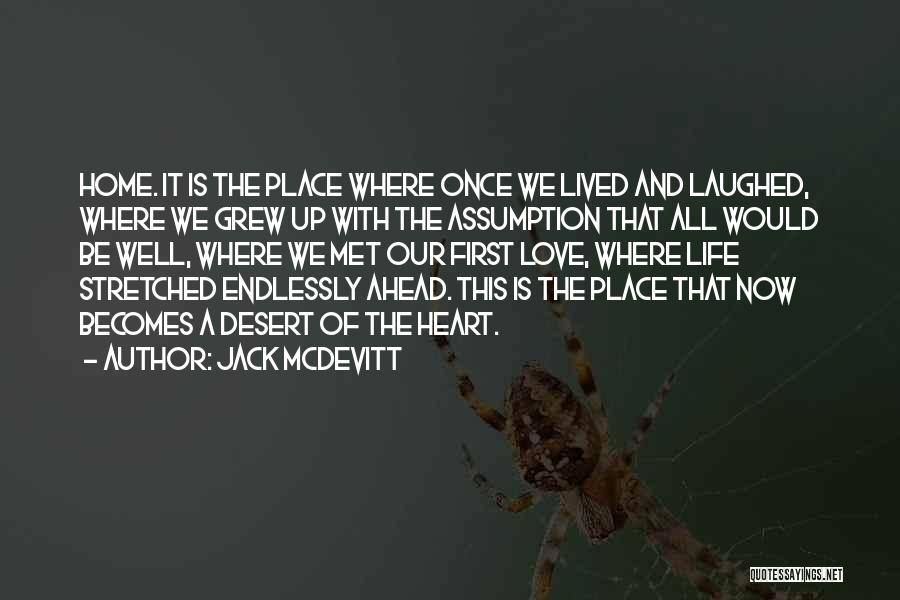 Jack McDevitt Quotes: Home. It Is The Place Where Once We Lived And Laughed, Where We Grew Up With The Assumption That All