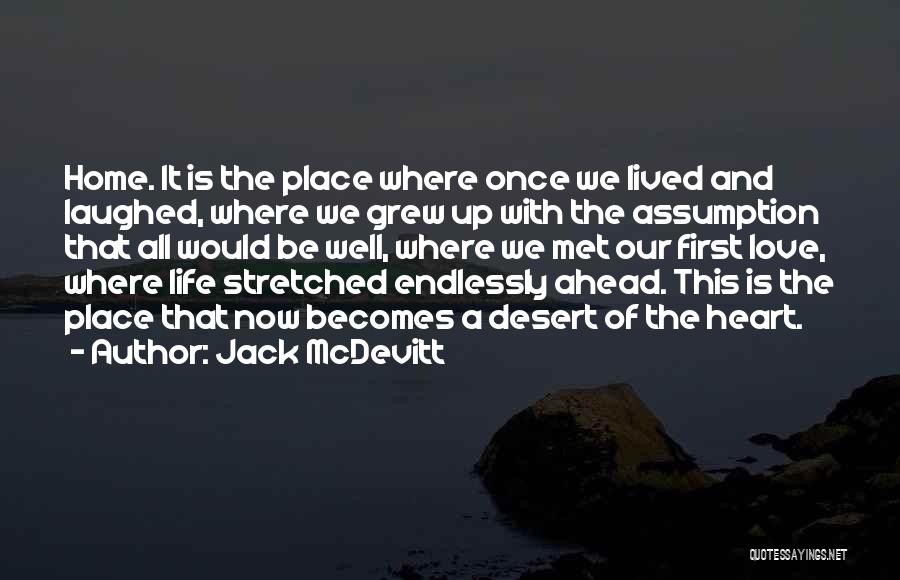 Jack McDevitt Quotes: Home. It Is The Place Where Once We Lived And Laughed, Where We Grew Up With The Assumption That All