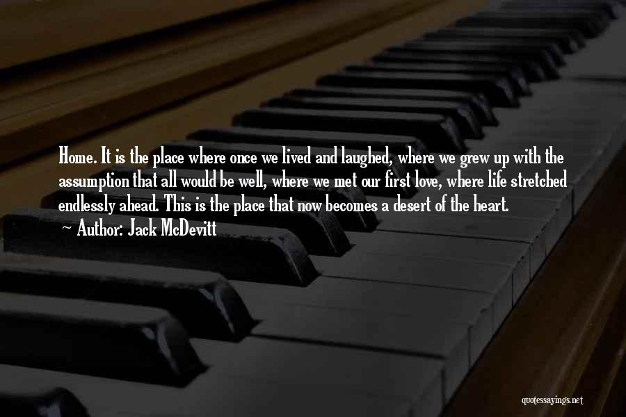 Jack McDevitt Quotes: Home. It Is The Place Where Once We Lived And Laughed, Where We Grew Up With The Assumption That All