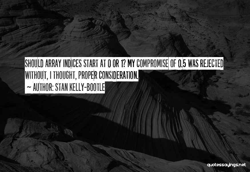 Stan Kelly-Bootle Quotes: Should Array Indices Start At