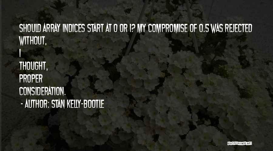 Stan Kelly-Bootle Quotes: Should Array Indices Start At