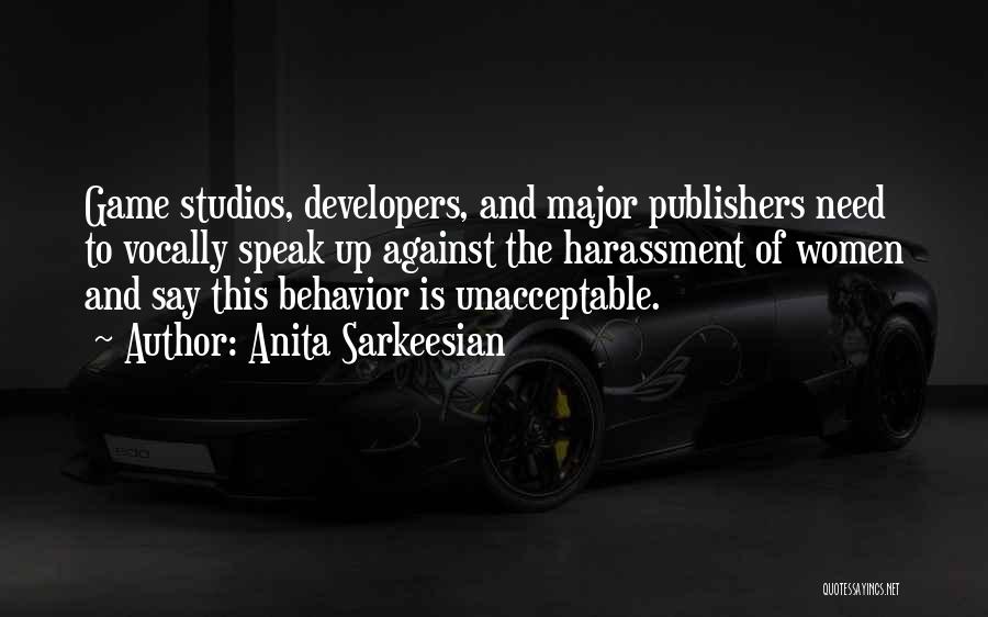 Anita Sarkeesian Quotes: Game Studios, Developers, And Major Publishers Need To Vocally Speak Up Against The Harassment Of Women And Say This Behavior