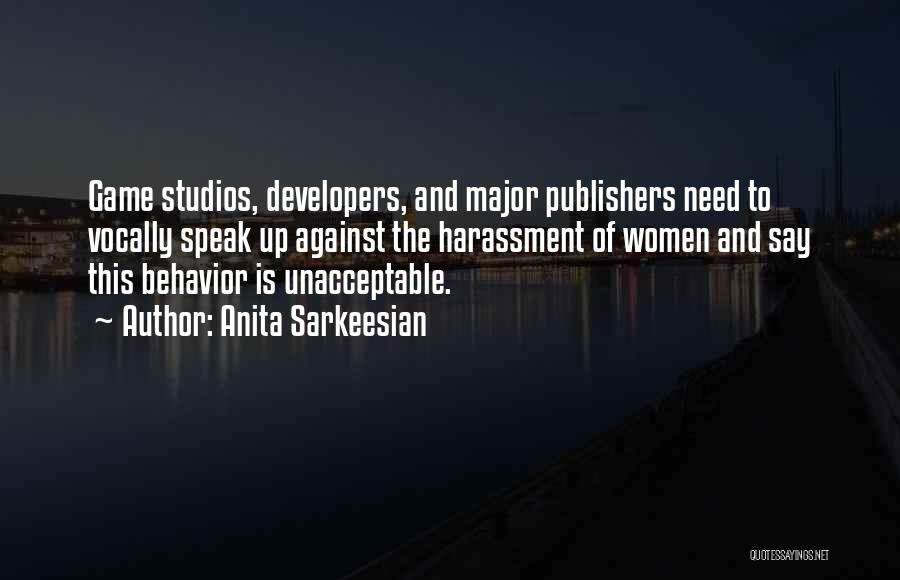 Anita Sarkeesian Quotes: Game Studios, Developers, And Major Publishers Need To Vocally Speak Up Against The Harassment Of Women And Say This Behavior
