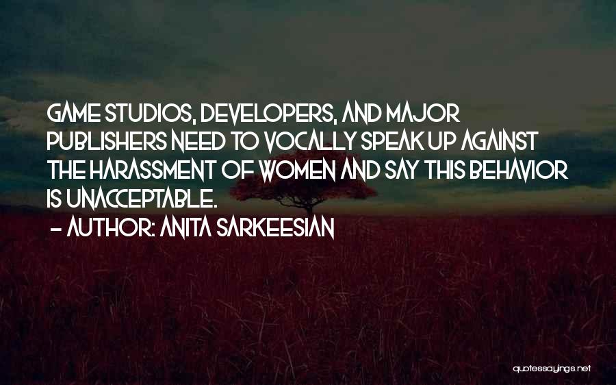 Anita Sarkeesian Quotes: Game Studios, Developers, And Major Publishers Need To Vocally Speak Up Against The Harassment Of Women And Say This Behavior