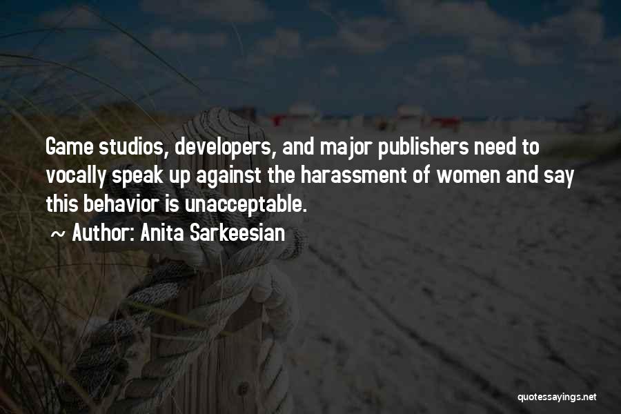 Anita Sarkeesian Quotes: Game Studios, Developers, And Major Publishers Need To Vocally Speak Up Against The Harassment Of Women And Say This Behavior