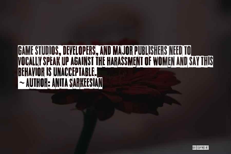 Anita Sarkeesian Quotes: Game Studios, Developers, And Major Publishers Need To Vocally Speak Up Against The Harassment Of Women And Say This Behavior