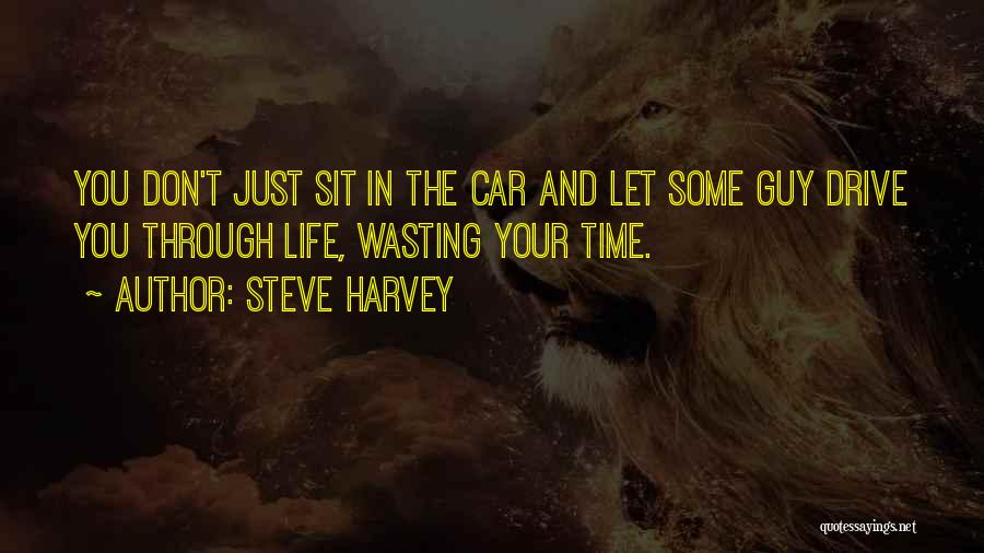 Steve Harvey Quotes: You Don't Just Sit In The Car And Let Some Guy Drive You Through Life, Wasting Your Time.