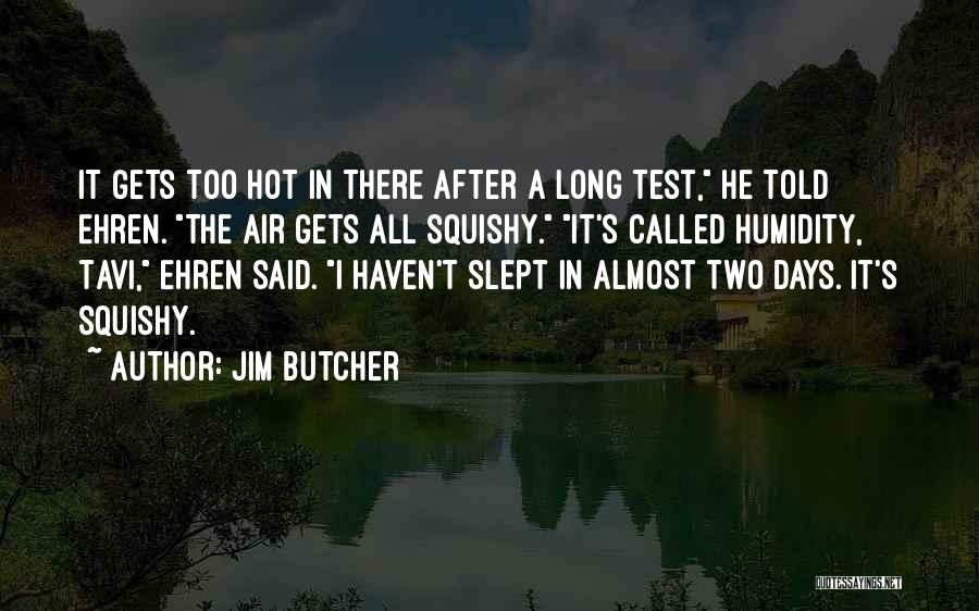 Jim Butcher Quotes: It Gets Too Hot In There After A Long Test, He Told Ehren. The Air Gets All Squishy. It's Called