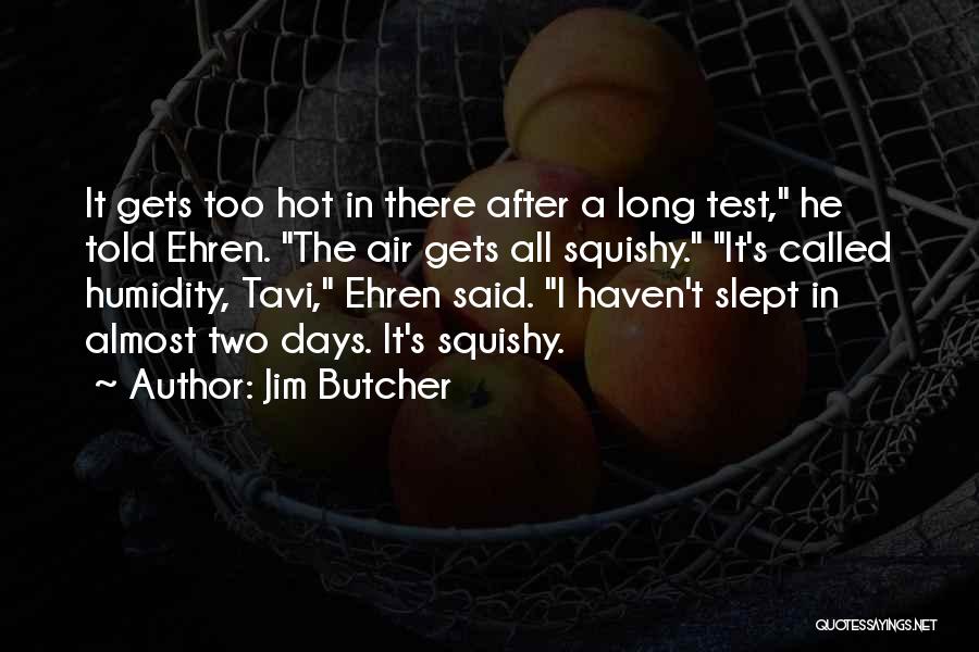 Jim Butcher Quotes: It Gets Too Hot In There After A Long Test, He Told Ehren. The Air Gets All Squishy. It's Called