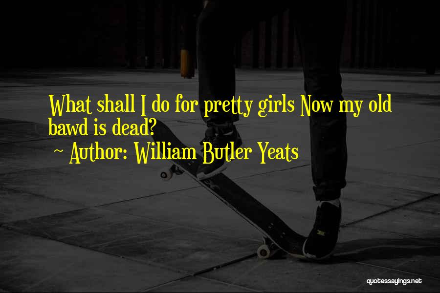 William Butler Yeats Quotes: What Shall I Do For Pretty Girls Now My Old Bawd Is Dead?