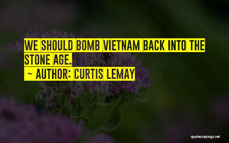 Curtis LeMay Quotes: We Should Bomb Vietnam Back Into The Stone Age.