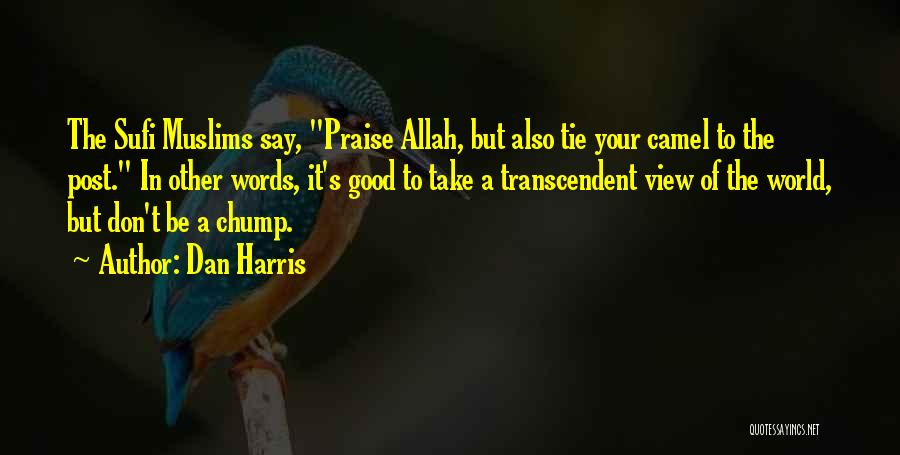 Dan Harris Quotes: The Sufi Muslims Say, Praise Allah, But Also Tie Your Camel To The Post. In Other Words, It's Good To