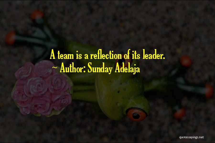 Sunday Adelaja Quotes: A Team Is A Reflection Of Its Leader.