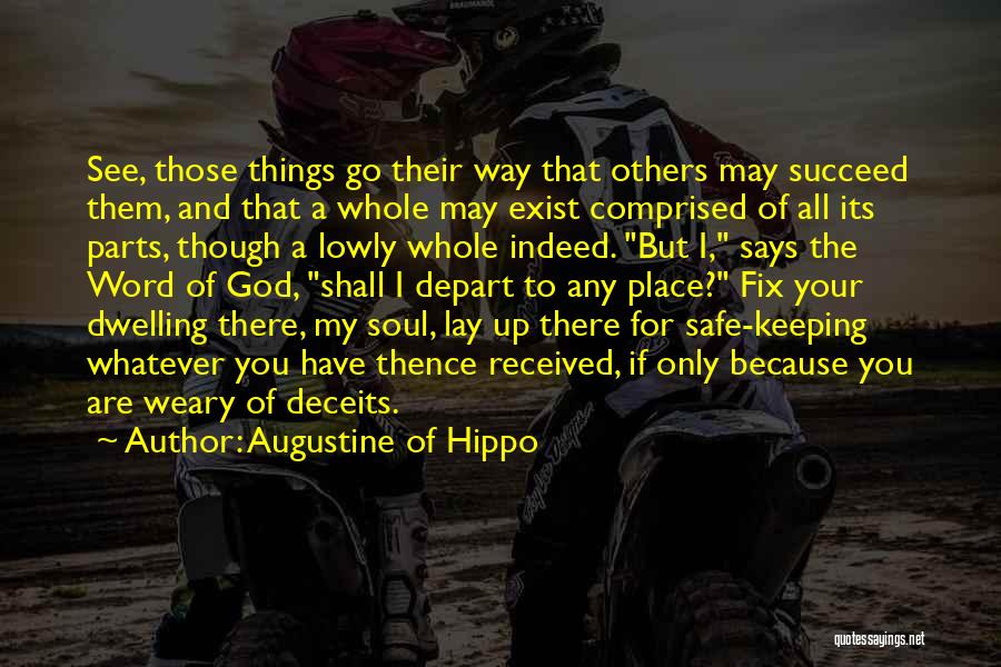 Augustine Of Hippo Quotes: See, Those Things Go Their Way That Others May Succeed Them, And That A Whole May Exist Comprised Of All